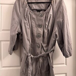 Lane Bryant Gray Trench Coat